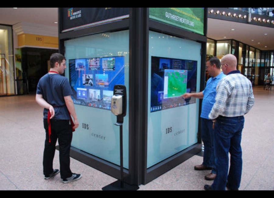 Interactive outdoor kiosks